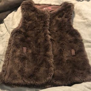Faux fur vest